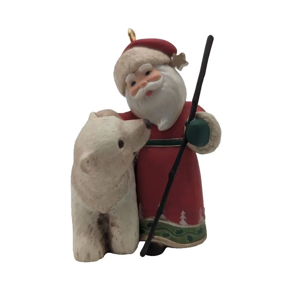Hallmark Polar Bear #1 Ornament First in Series 2009 A VISIT FROM‎ SANTA